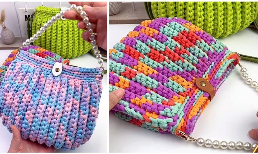 Easy Crochet Bag for Beginners | Amazing Crochet Bag Idea with Striped Colors